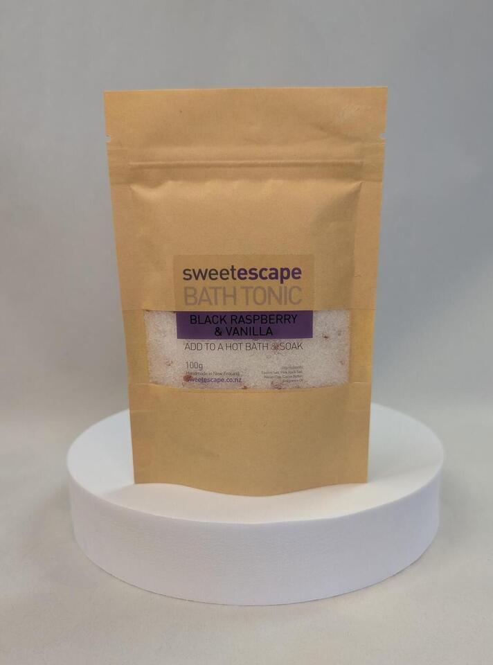 Black Raspberry and Vanilla Bath Tonic 100g Bag
