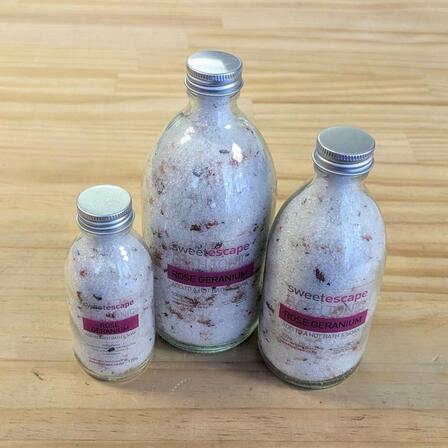 Rose Geranium Artisan Bath Tonic 300g Jar