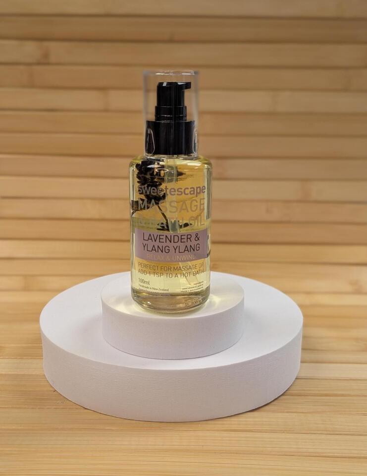 Lavender & Ylang Ylang - Massage & Bath Oil, 100ml