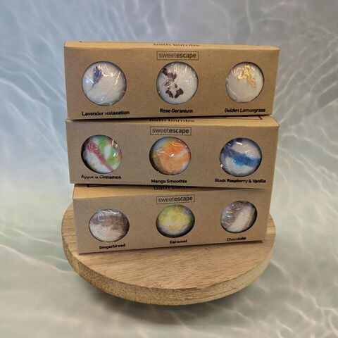 3 pack gift set - bath bomb - shower steamer