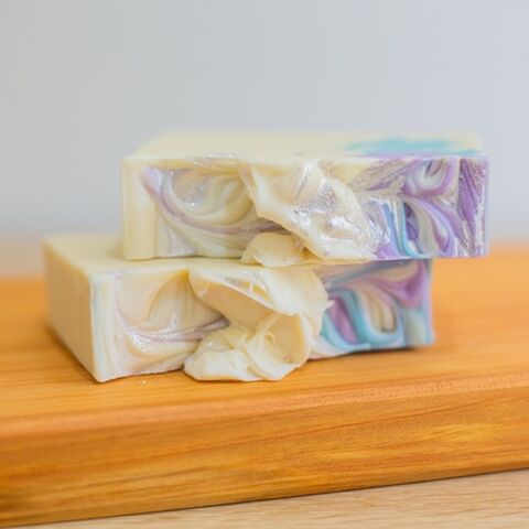 Lavender Castile Soap  Coloured with Mica
