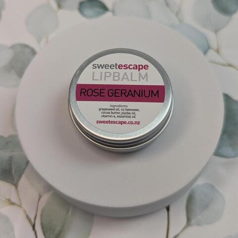 Lip Balm Tin  Rose Geranium