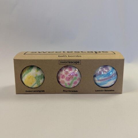 Large Bath Bomb Gift Set  Coloured Florals