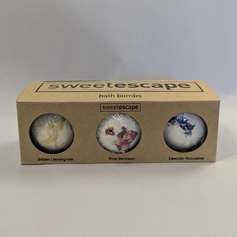 Large Bath Bomb Gift Set  Natural Florals