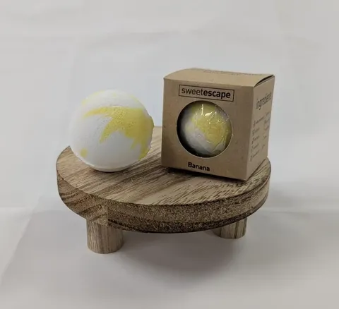 Individual Mini Bath Bomb  Banana