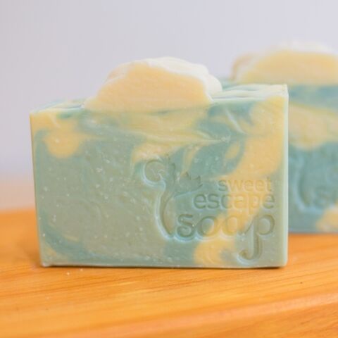 Golden Lemongrass Soap  Coloured with Mica