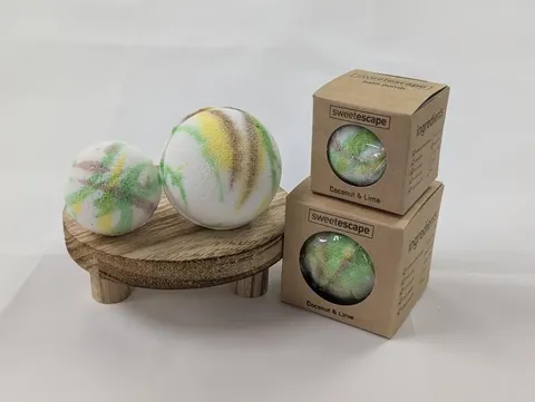 Individual Large Bath Bomb  Coconut & Lime
