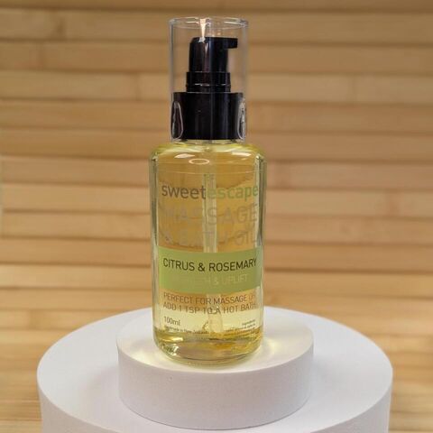 Citrus and Rosemary - Massage & Bath Oil, 100ml