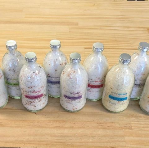Bath Tonic Glass Jars 500g