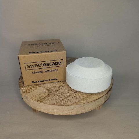 Large Shower Steamer  Black Raspberry & Vanilla